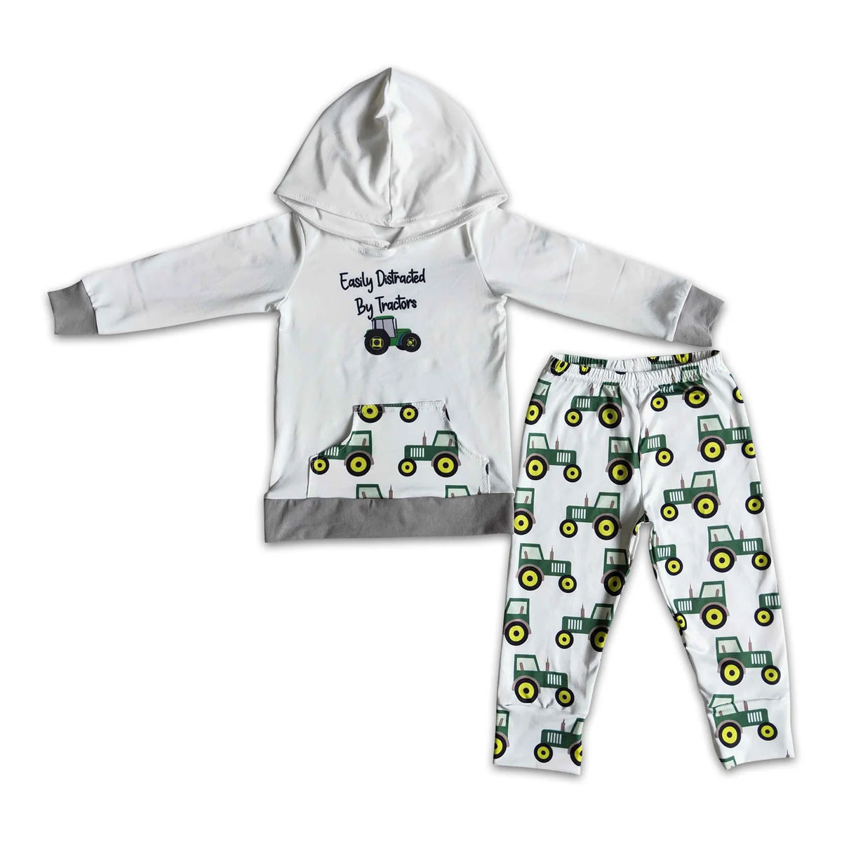 RTS NO MOQ Sibling baby boy clothes hooded long sleeve pants Sets