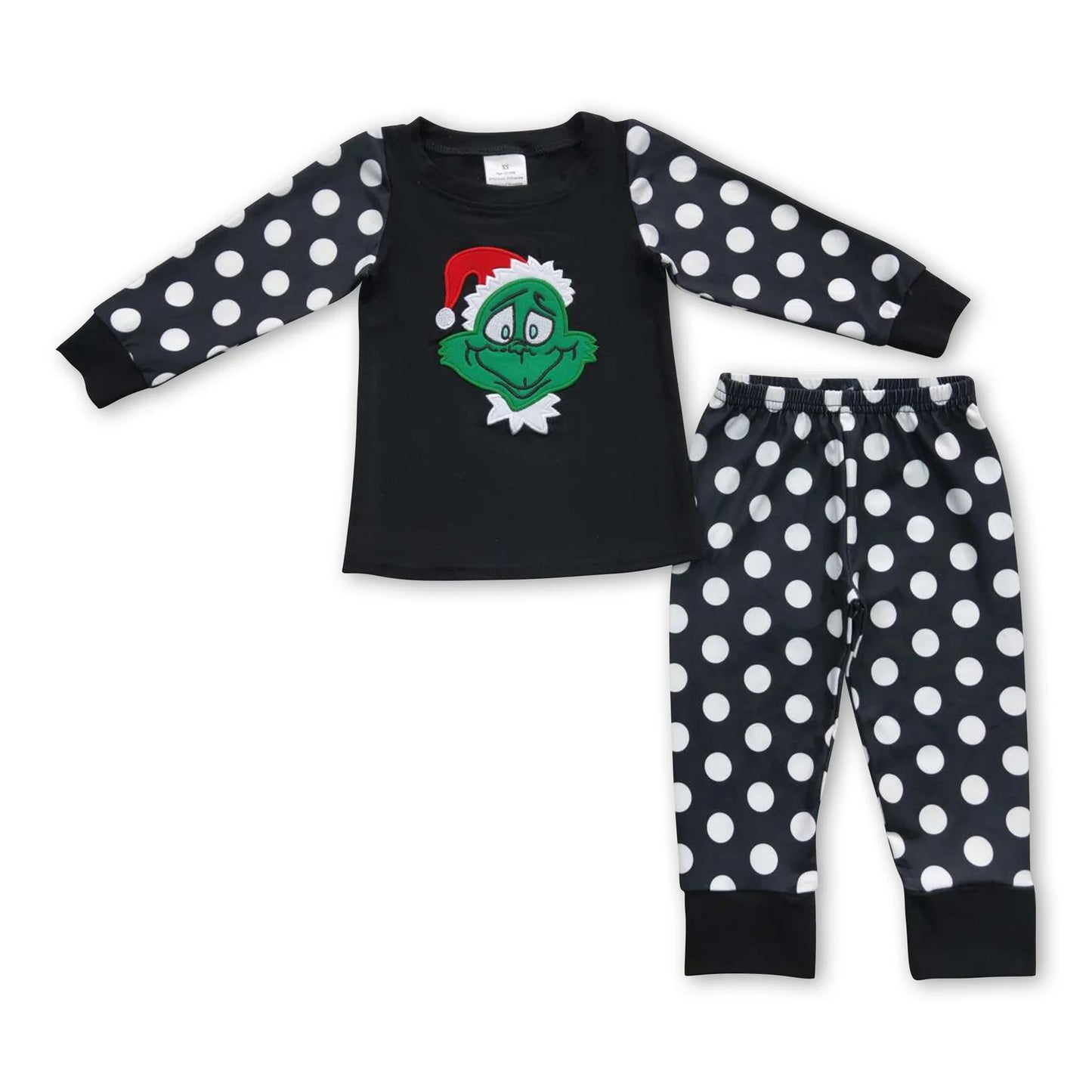 RTS NO MOQ Sibling milk silk Cute Clothes Baby Girls Christmas Long Sleeve Top Pant Holiday Outfit Set