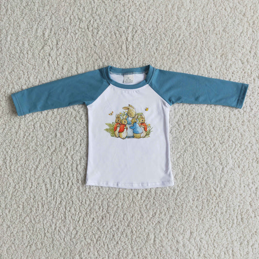 6 B13-33 Boys Easter Bunny Long Sleeve Top