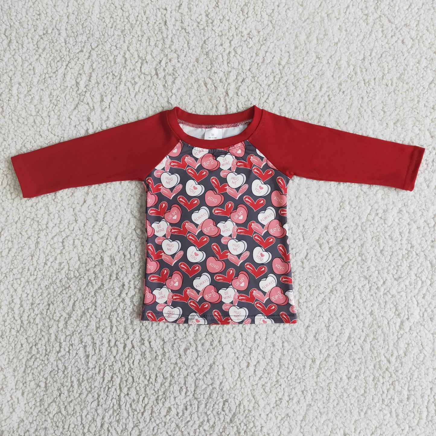 RTS NO MOQ（In Stock) Boys love red top