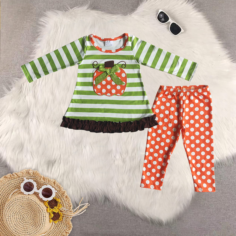 RTS NO MOQ Sibling baby girls clothes halloween long-sleeved trousers suit