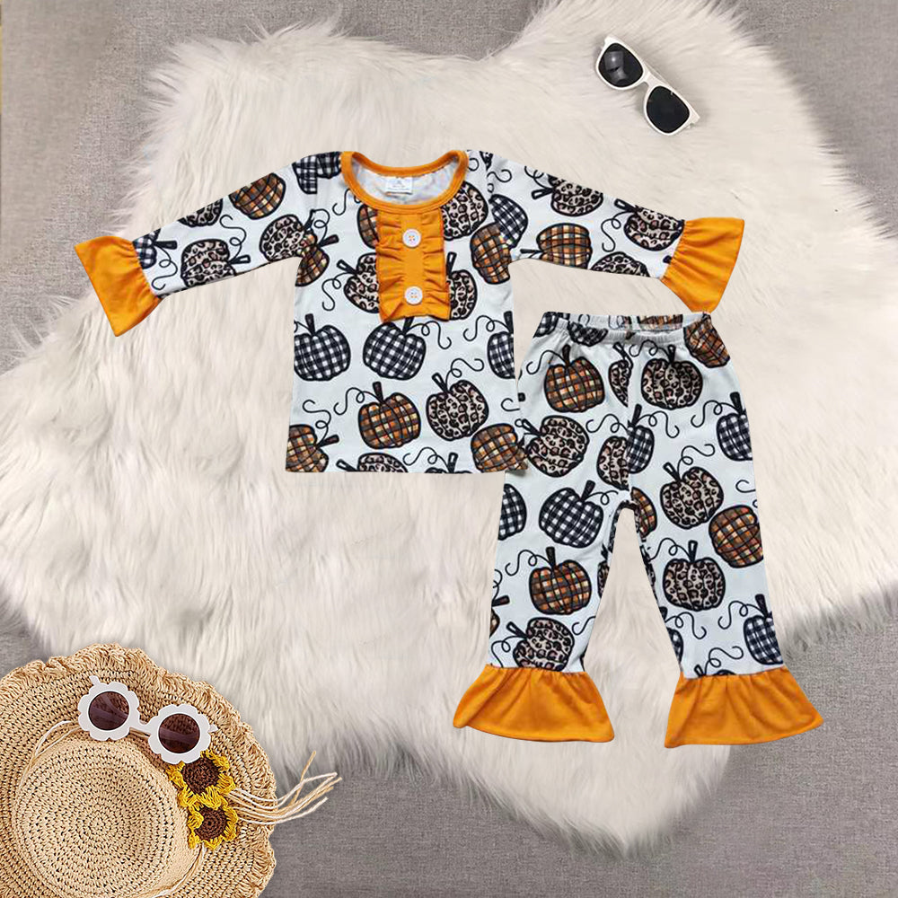 RTS Sibling baby girls clothes halloween long Sleeve pants sets