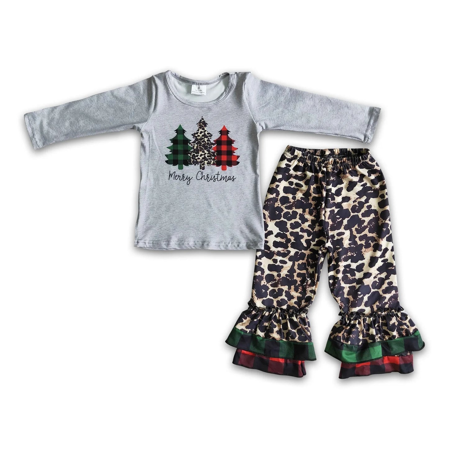 RTS NO MOQ Sibling milk silk Baby Girls Cute Candy Long Sleeve Top Pants Christmas Clothes Set