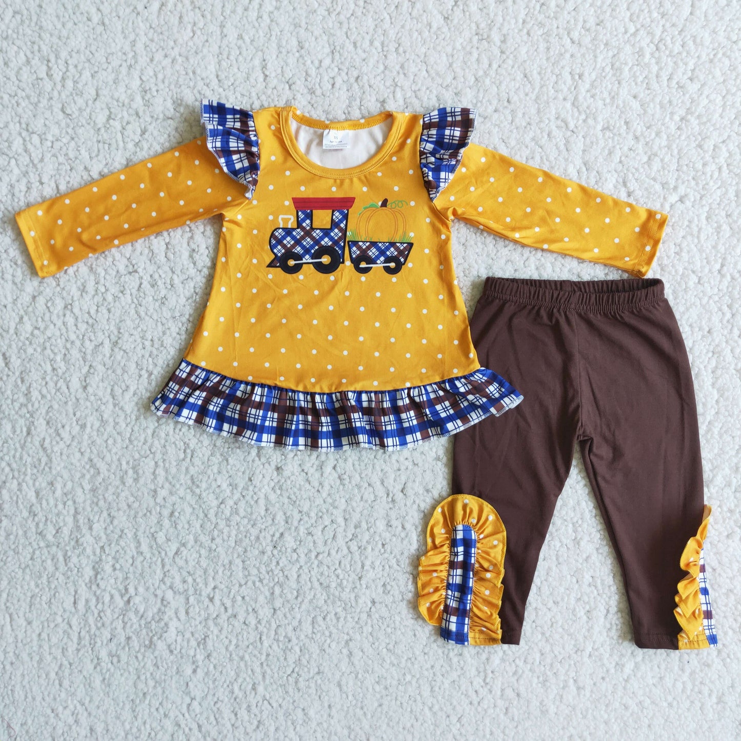 RTS NO MOQ（In Stock) 6 C8-20 Truck Pumpkin Brown Lace Set