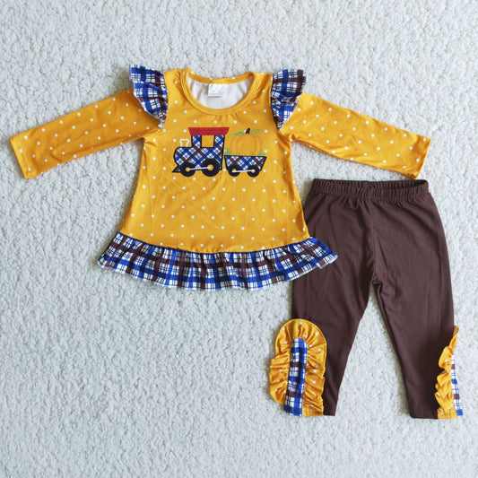 RTS NO MOQ（In Stock) 6 C8-20 Truck Pumpkin Brown Lace Set