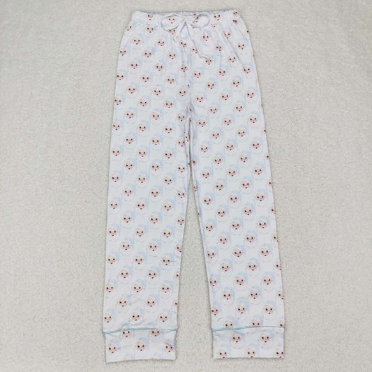 P0268 Adult Santa light blue and white trousers