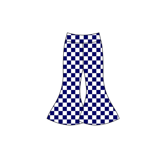 Custom moq 5 tat about 4-6 weeks Blue Plaid Blue and White Plaid Trousers