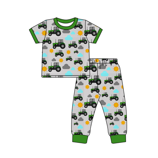 10.16 custom each style moq 5eta 4-6week Sibling Sister green baby boys short sleeve sets and rompers match design