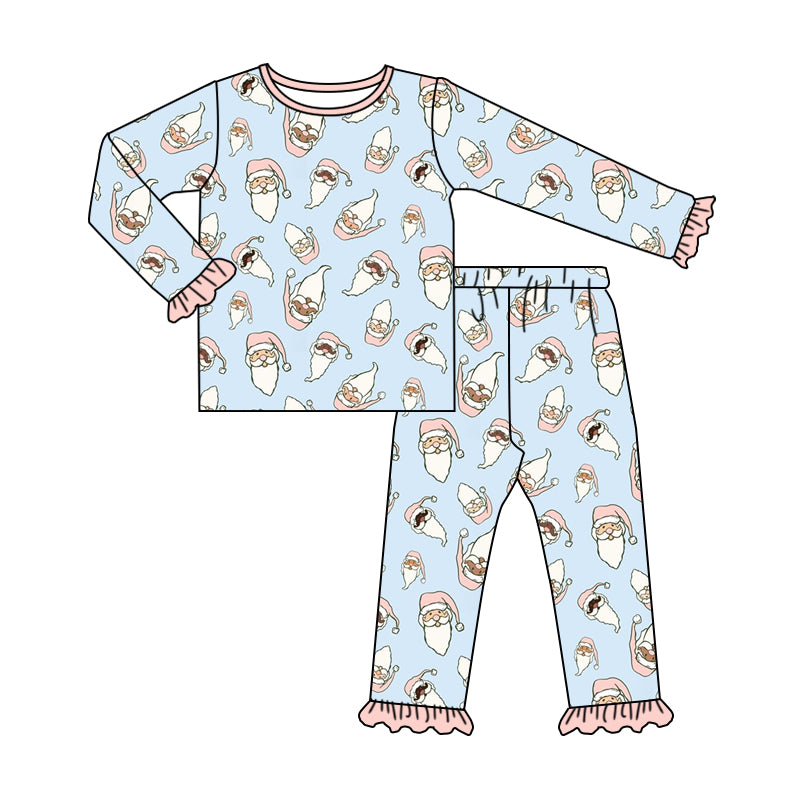 6.10 custom each style moq 5eta 4-6 week Sibling Sister Christmas pink girls pajamas outfits and romper match family design