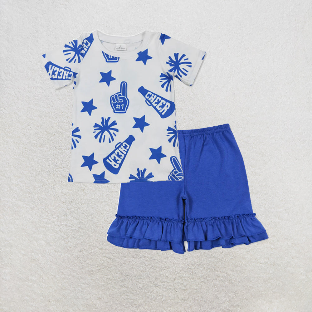 RTS NO MOQ milk silk GT0941+SS0179 Baby Boys Dr Reading Short Sleeve Tee Shirts Tops Shorts Set