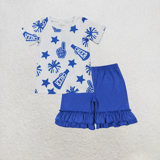 RTS NO MOQ milk silk GT0941+SS0179 Baby Boys Dr Reading Short Sleeve Tee Shirts Tops Shorts Set