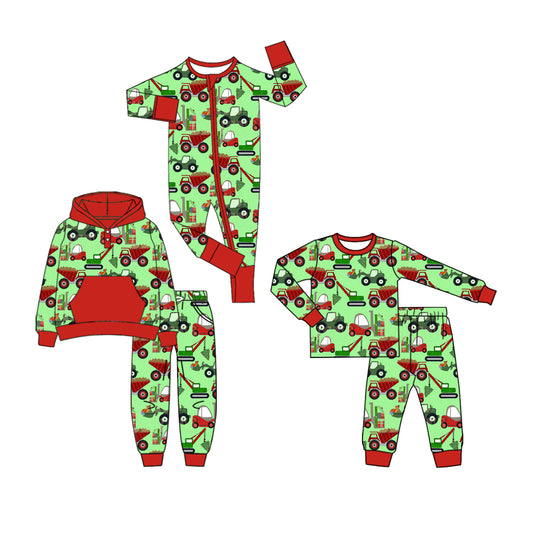 25.7.9 custom each style moq 5eta 4-6week Sibling Sisters Christmas green baby boy long sleeve pants sets 1 and sets 2 and rompers match family design