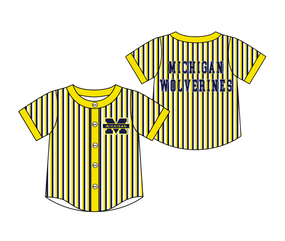 Custom moq 5 mix size milk silk summer teams Striped Short-Sleeved Yellow Button-Down Shirt for Baby Boy Summer Outfit