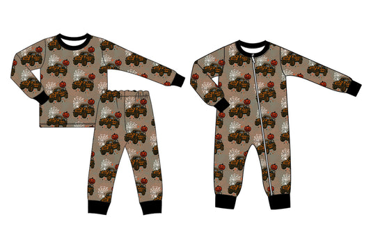 25.6.24 custom each style moq 5eta 4-6week Sibling Sisters halloween baby boy long sleeve pants sets and rompers match family design