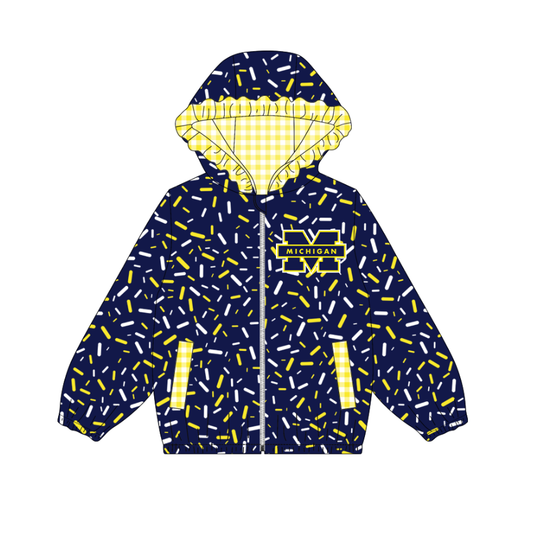 10.3-5-Custom moq 8 mix size milk silk summer team baby girls clothes navy blue hooded long sleeve top-25.10.9
