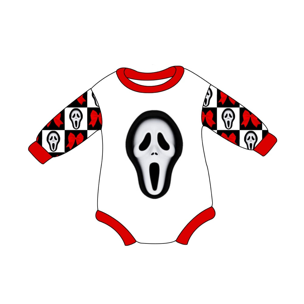 8.1 custom each style moq 5eta 4-6week baby girls clothes red long sleeve rompers