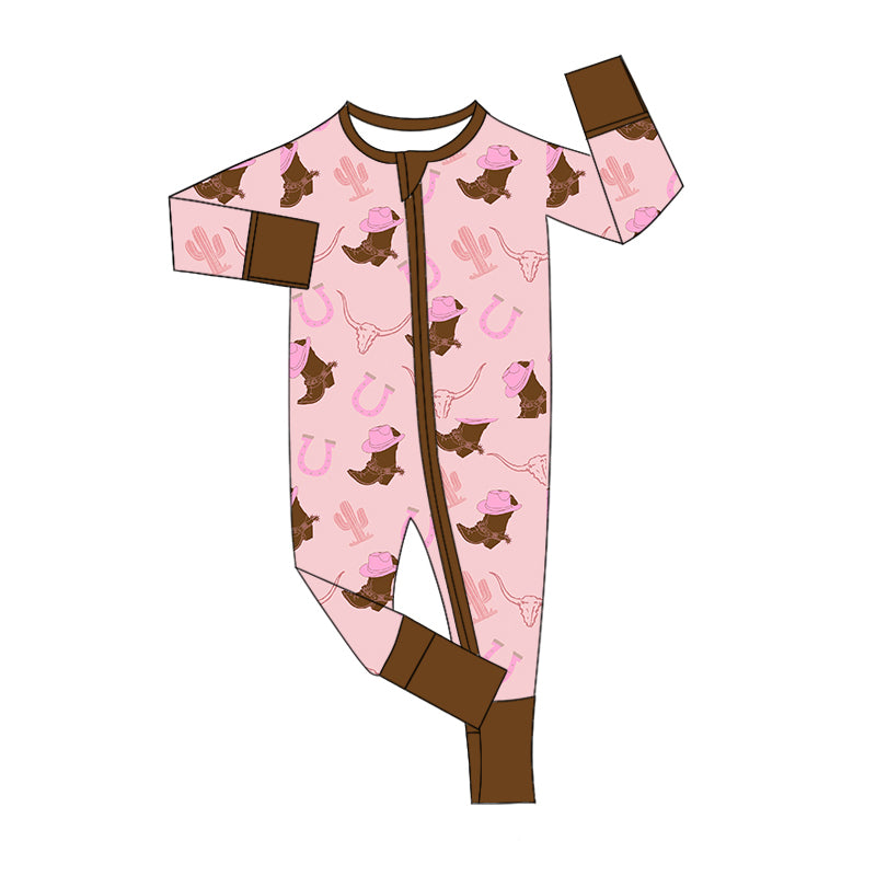 8.28 custom each style moq 5eta 4-6week Sibling Sister boots hat catcus pink baby girl sets and rompers match family design