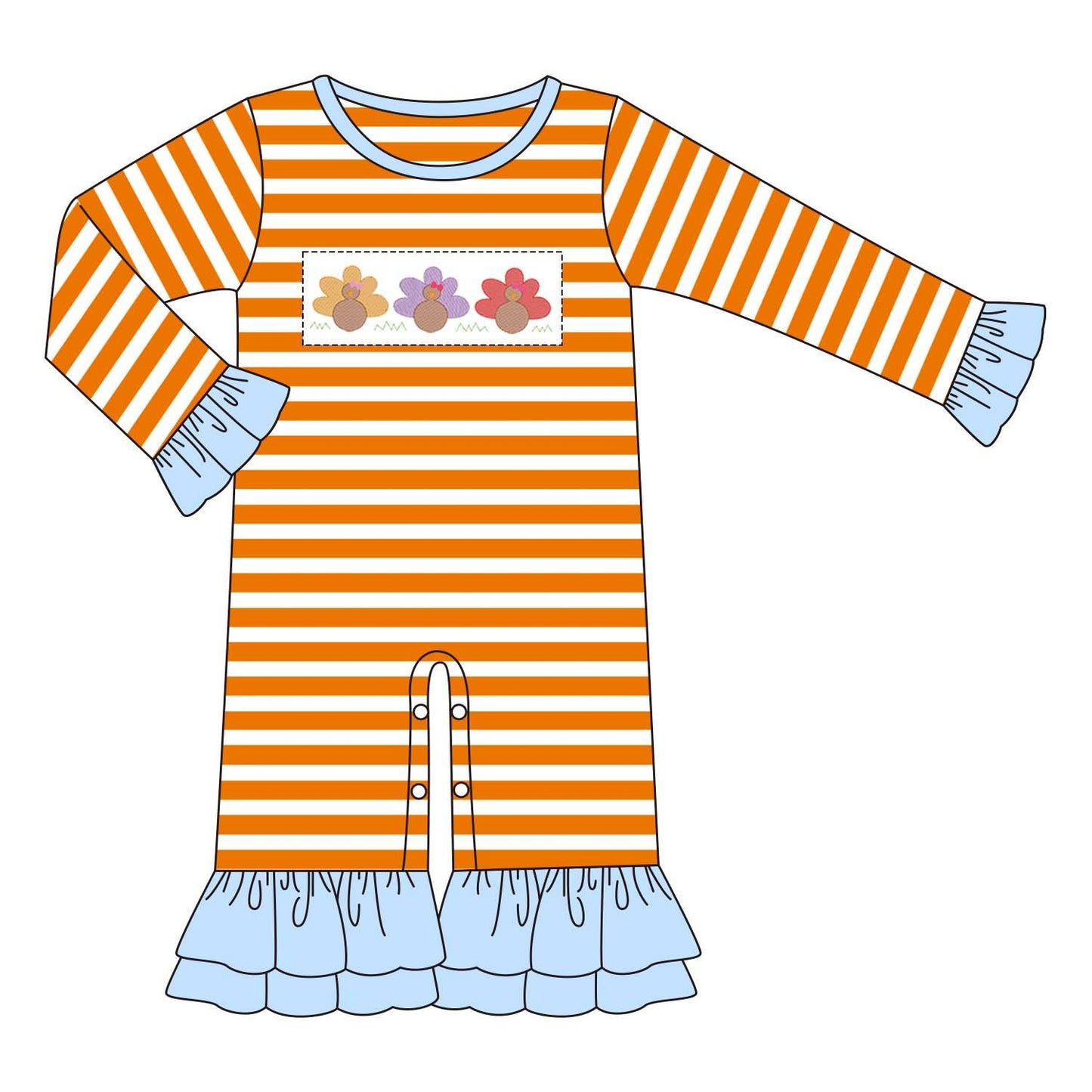 5.10custom each style moq 5eta 4-5week Sibling SisterColorful peacock prints blue-orange boys and girls outfits and baby romper and dress match family design