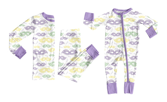 25.10.14 custom each style moq 5 eta 6-8week Sibling Sisters mardi gras baby girl clothes long sleeve pants sets and romper match family design