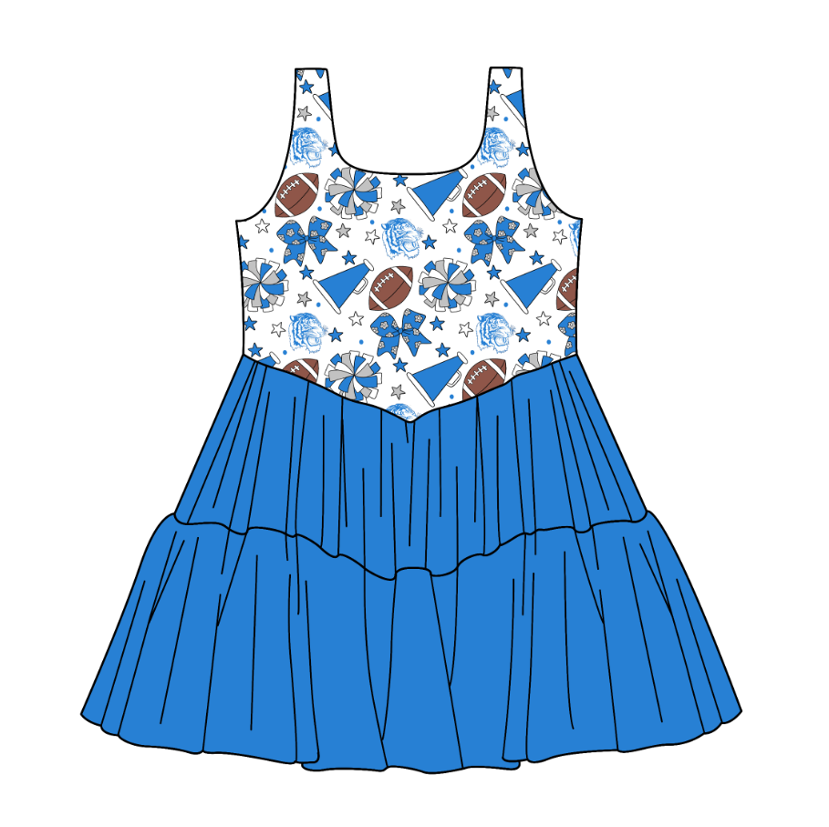 Custom moq 5 mix size milk silk summer teams Baby Girls Bows Stars Sleeveless Knee-Length Dress Cute Clothing
