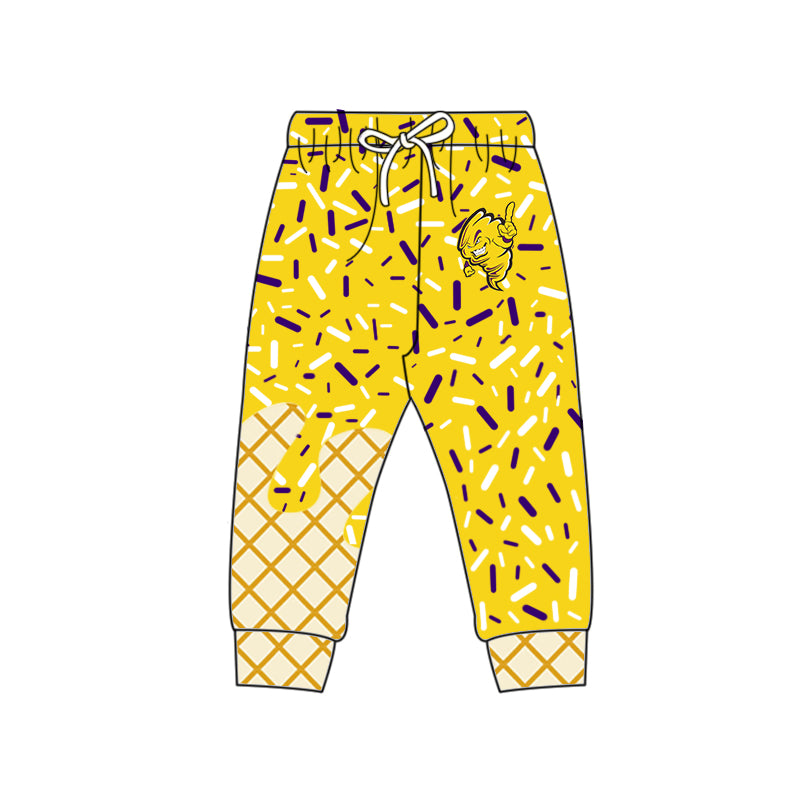 Custom moq 5 mix size milk silk summer teams baby girls clothes bow yellow hooded long sleeve pants sets and dress and top and hooded top and pant-25.8.13