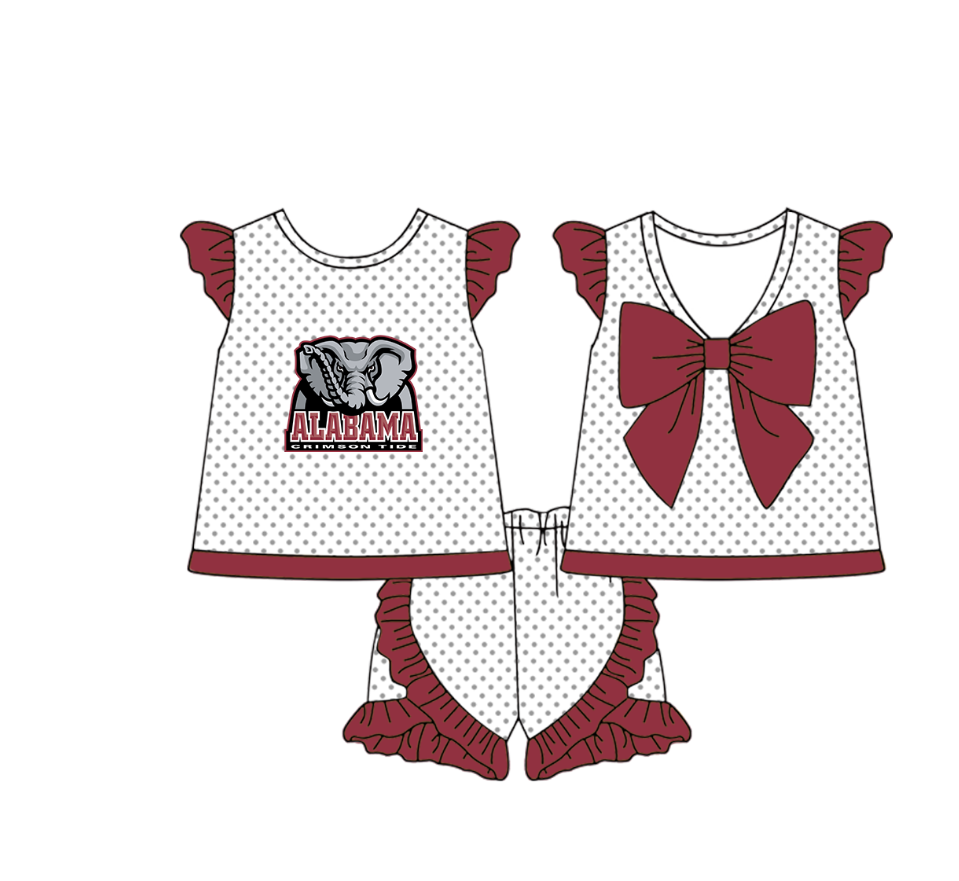 Custom moq 5 mix size milk silk summer teams Boy's Red Short-Sleeved Shirt And Plaid Shorts Set Girl's Two Short-Sleeved Outfits with Matching Swimsuits Adult Shorts