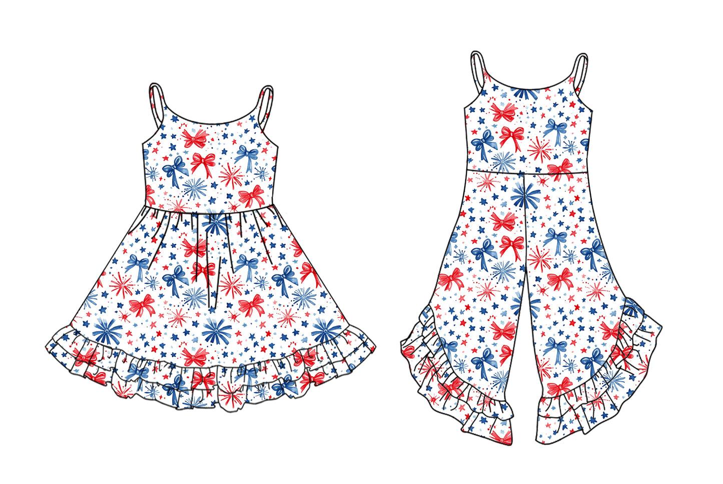 25.12.27 custom each style moq 5 eta 6-8week Sibling Sister bow baby short sleeve dress and jumpsuit match design