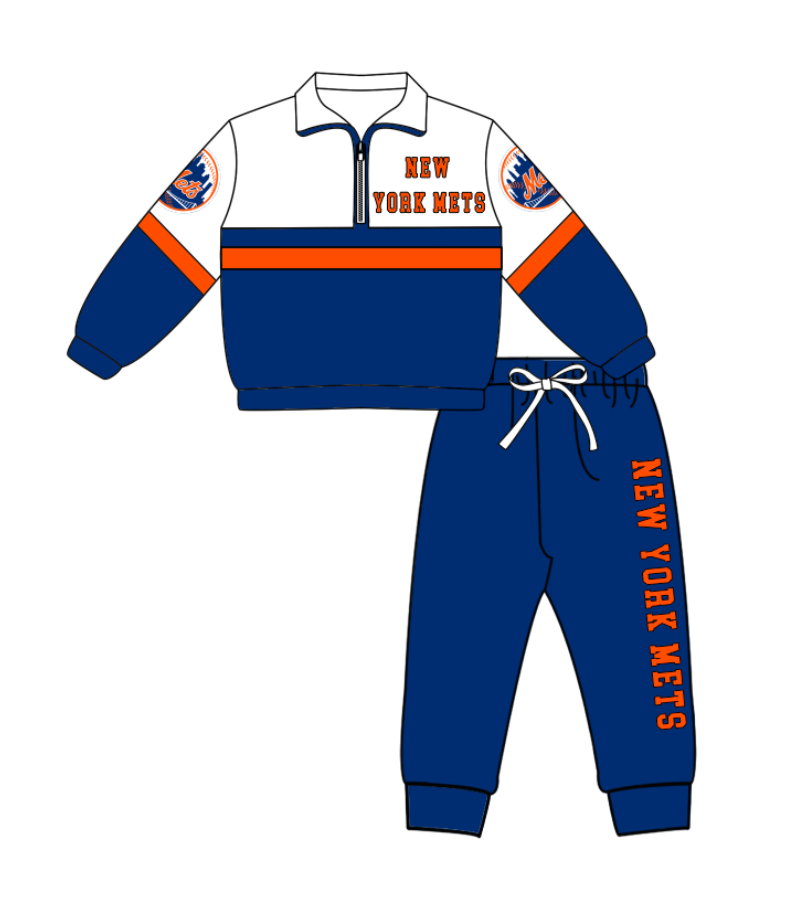 Custom moq 5 mix size yoga fabric dark blue zip-up jacket, long-sleeved shirt, and trousers set