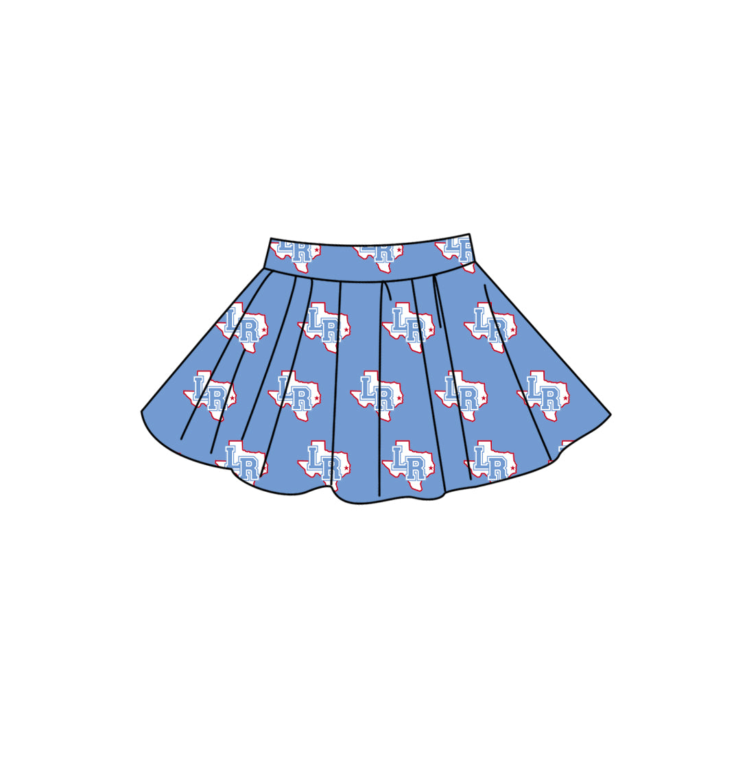 Custom moq 5 mix size summer teams Adult Women Solid Color Casual Summer Team Skirt Outfit