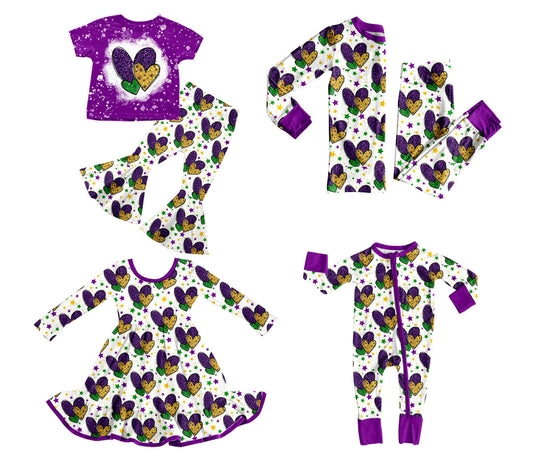 25.9.12 custom each style moq 5eta 6-8week Sibling Sisters love baby girl long sleeve pants sets 2 and dress and rompers match family design