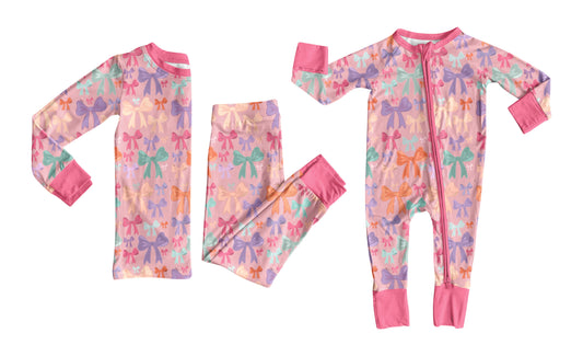 25.10.3 custom each style moq 8 eta 6-8week Sibling Sisters bow baby girl clothes long sleeve pants sets and romper match family design