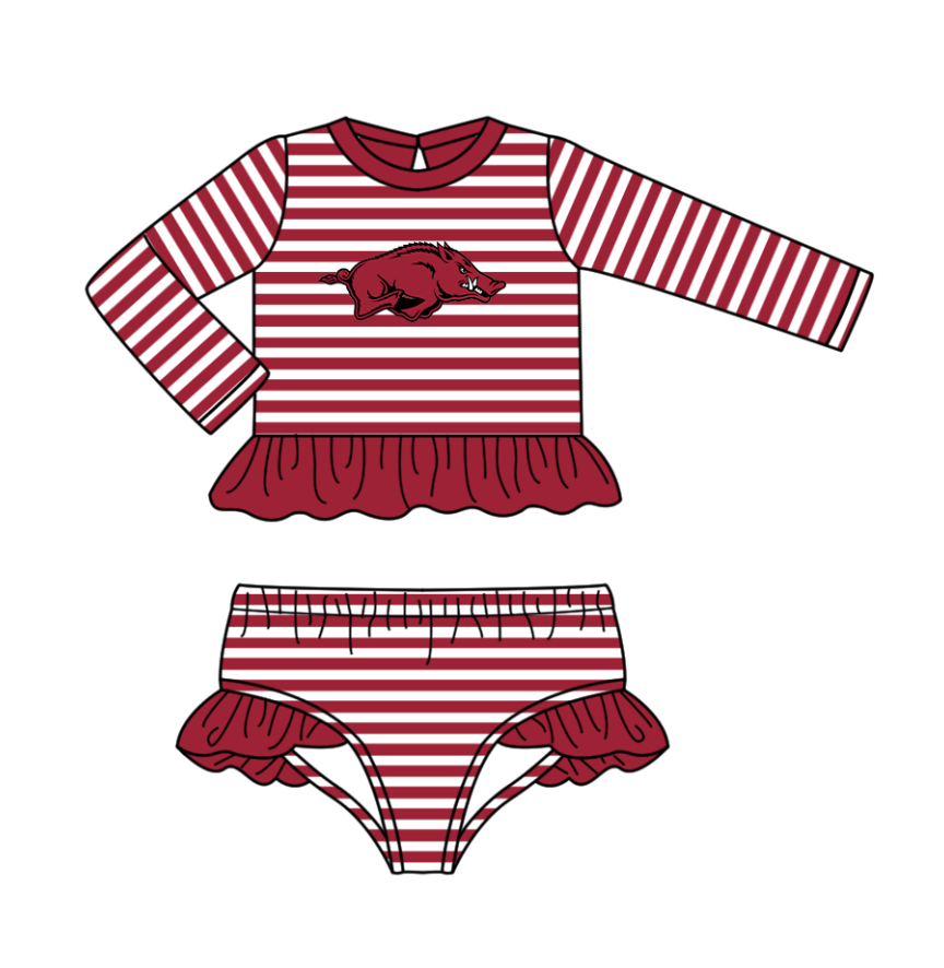 Custom moq 5 mix size milk silk summer teams baby girl boys clothes dark red short sleeve shorts sets and swimsuit and rompers series