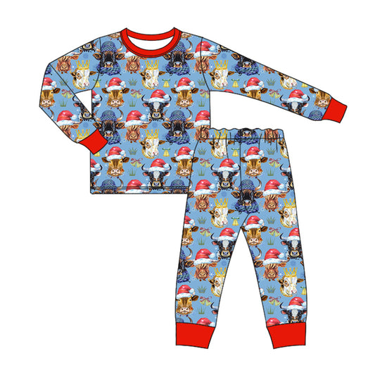 8.8 custom each style moq 5eta 4-6week Sibling Sister Christmas navy blue baby boys sets and rompers match family design