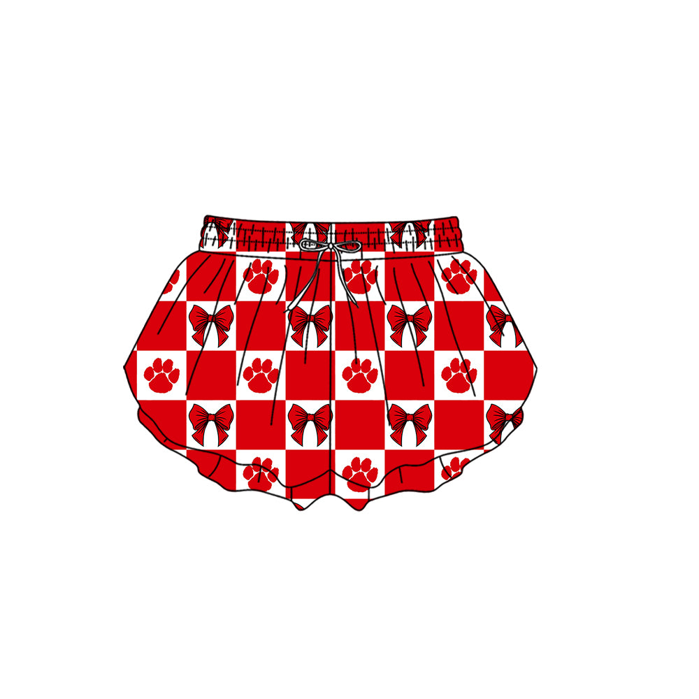Custom moq 3 or 5 mix size milk silk summer teams baby girl clothes bow red sleeveless skirts sets 3 and dresss and shorts-26.1.26