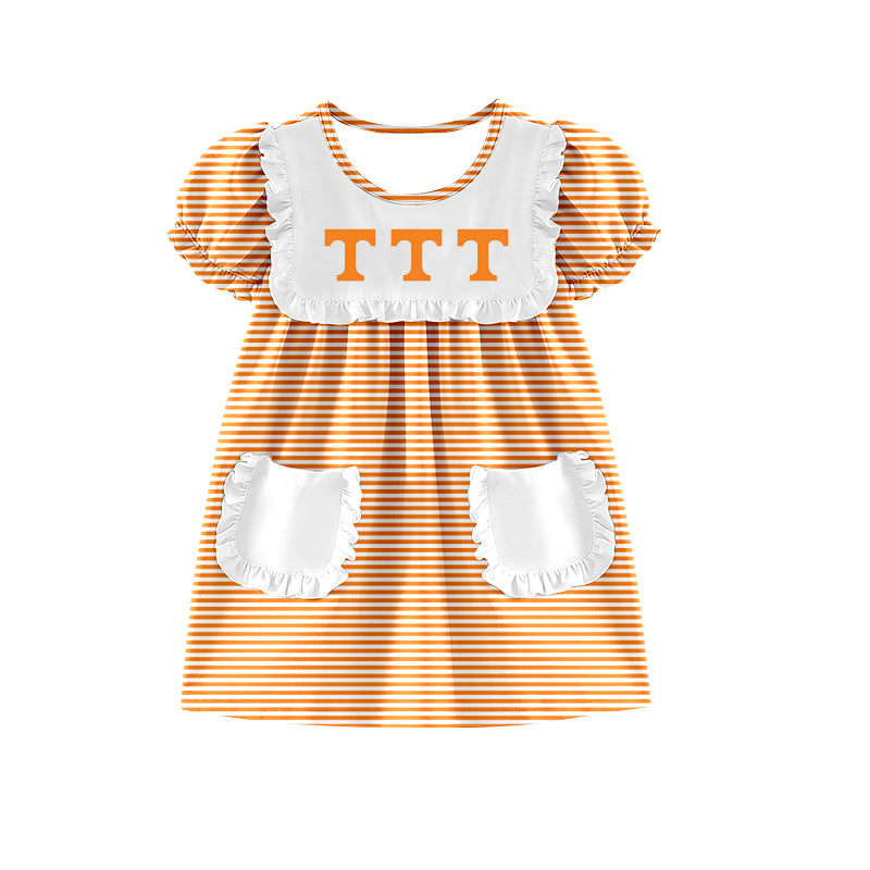 Custom moq 5 mix size milk silk summer teams baby girl boys clothes orange short sleeve skirts set and top and dress and rompers series