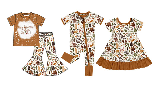 25.7.21 custom each style moq 5eta 4-6week Sibling Sisters fall baby girl long sleeve pants sets and dress and rompers match family design