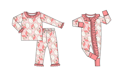 25.9.1 custom each style moq 5eta 4-6week Sibling Sisters Christmas baby girl clothes long sleeve pants sets and romper match family design