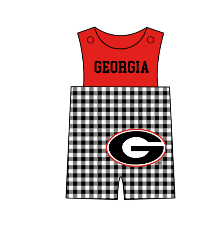 Custom moq 5 mix size milk silk summer teams baby girl boys clothes Red Black and white checkered short sleeve shorts sets 3 and dress and rompers 2 series