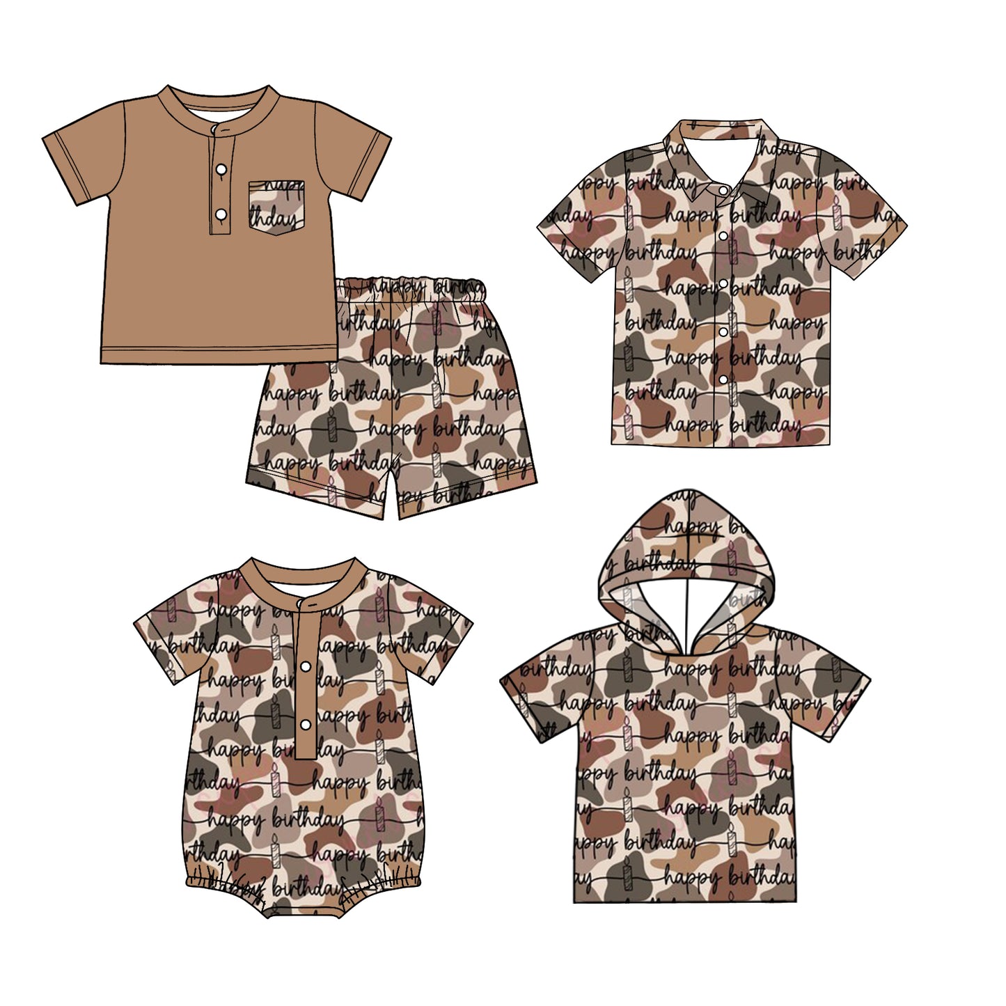 26.1.19 custom each style moq 5 eta 6-8 week Sibling Sister happy birthday baby boy short sleeve shorts sets and top 2 and romper match family design