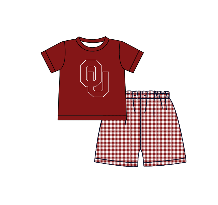 Custom moq 5 mix size milk silk summer teams Dark red Polka Dot Baby Romper Set Short-Sleeved Thong Dress for Girls And Short-Sleeved Shorts for Boys Cute Baby Outfit Combination