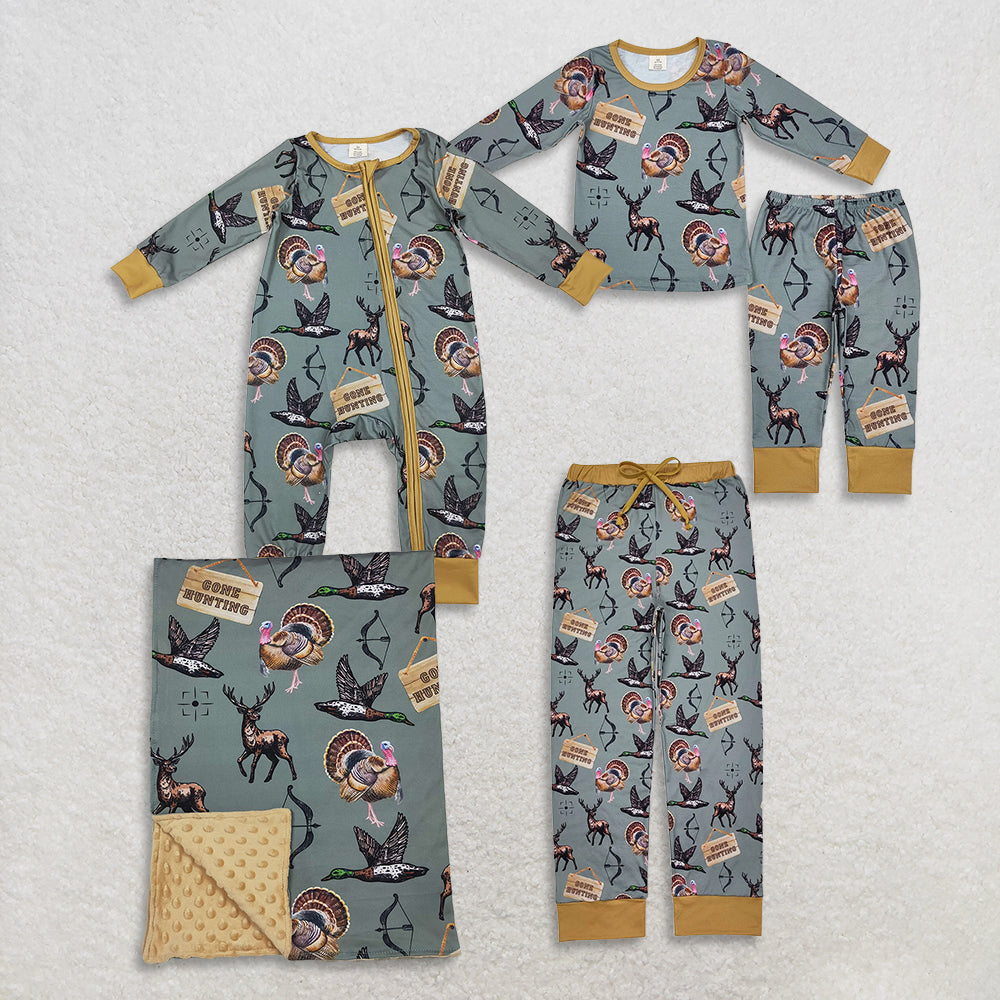 RTS NO MOQ Sibling Baby girl clothes turkey long-sleeved trousers suit & romper and blanket and adult pants