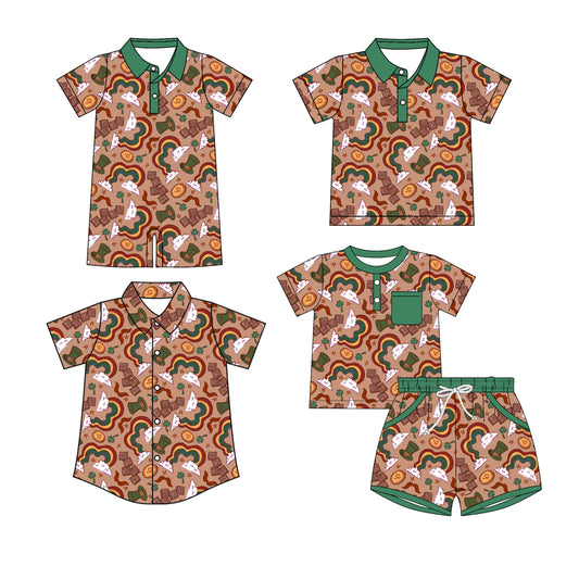 25.10.16 custom each style moq 5 eta 6-8 week Sibling Sister baby boy short sleeve shorts sets and boy rompers and top 2 match family design