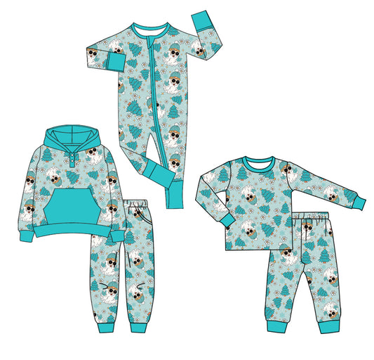25.6.28 custom each style moq 5eta 4-6week Sibling Sisters Christmas baby boy long sleeve pants sets 1 and sets 2 and rompers match family design