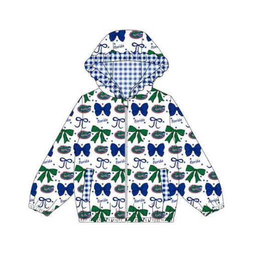 Custom moq 5 mix size milk silk summer teams baby girls clothes lace bow blue hooded long sleeve top-25.9.2