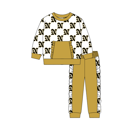 Custom moq 5 mix size milk silk summer teams baby boy clothes long sleeve pants sets-25.10.20