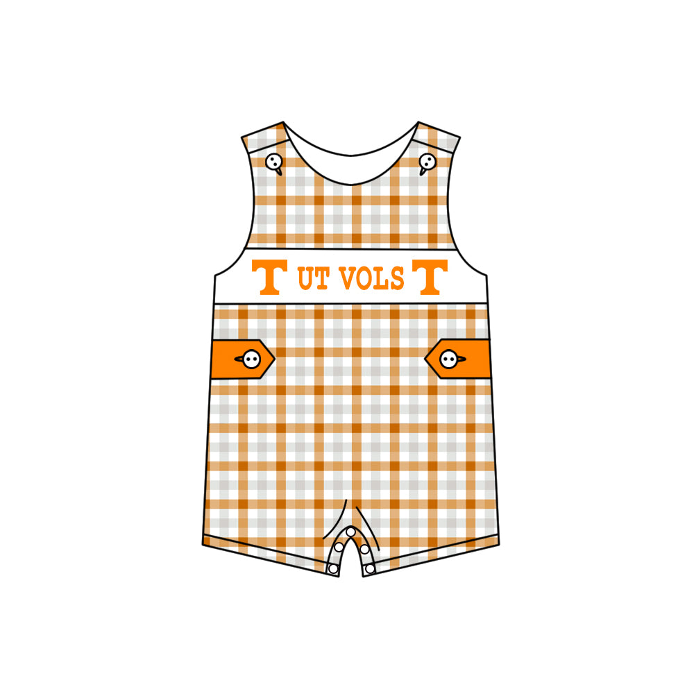 Custom moq 5 mix size milk silk summer teams baby girl boys clothes orange short sleeve shorts sets 2 and brief sets and dress and rompers 2 series
