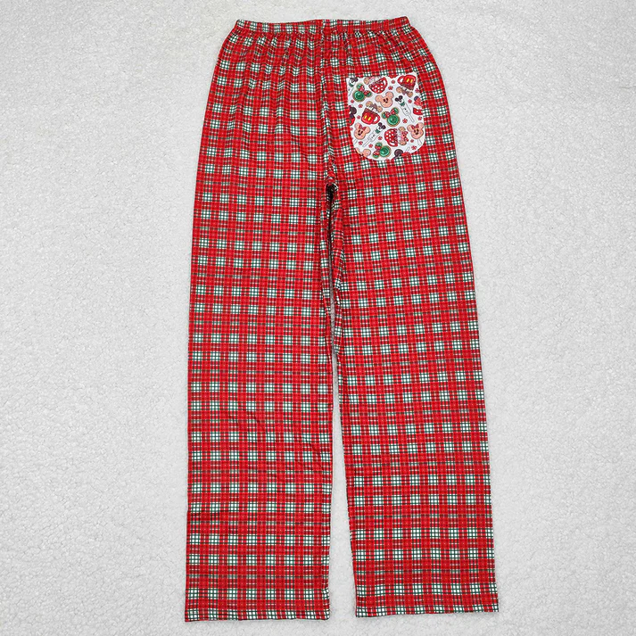 RTS NO MOQ Sibling adult clothes Christmas cartoon adult long pants
