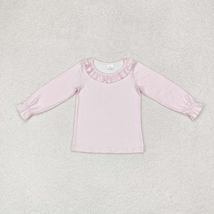RTS NO MOQ Sibling baby girl boy clothes solid color long-sleeved tops