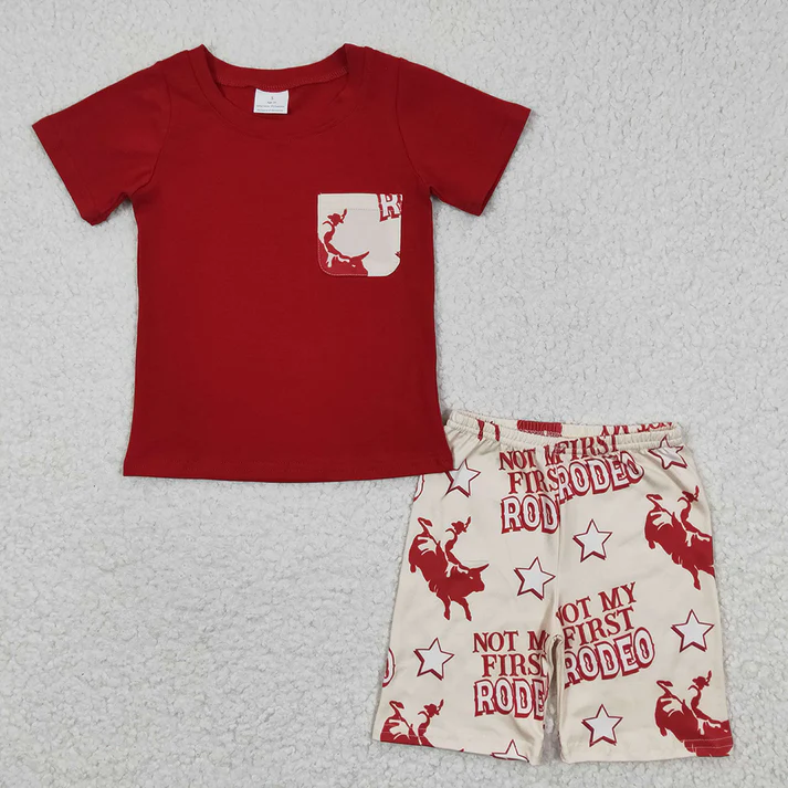 RTS NO MOQ baby boy Clothes camouflage sleeveless shorts Sets
