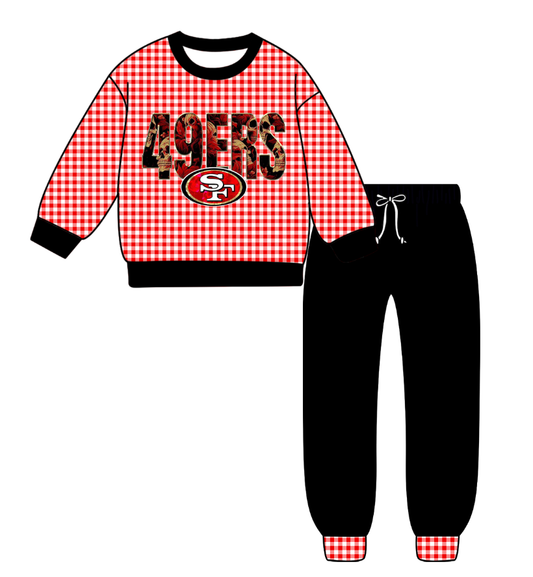 Custom moq 8 mix size milk silk summer teams baby girl clothes black long sleeve pants sets-25.9.29